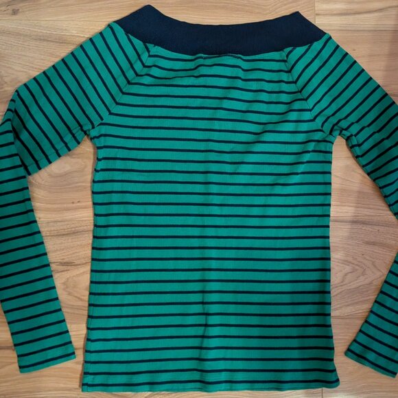 Lauren Ralph Lauren Size Large Long Sleeve Boat Neckline with 8 eyelets threaded - Picture 4 of 4